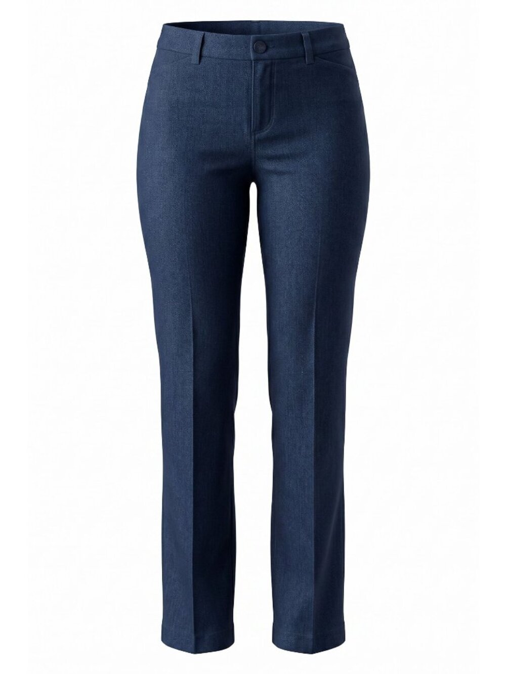 NWT Lee Flex Motion Size 12M Blue Denim Straight Leg Pull On Pants Ultra Comfort